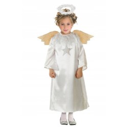 KOSTIUM ANIOŁA ANIOŁ ZŁOTE SKRZYDŁA 122 128 134 L