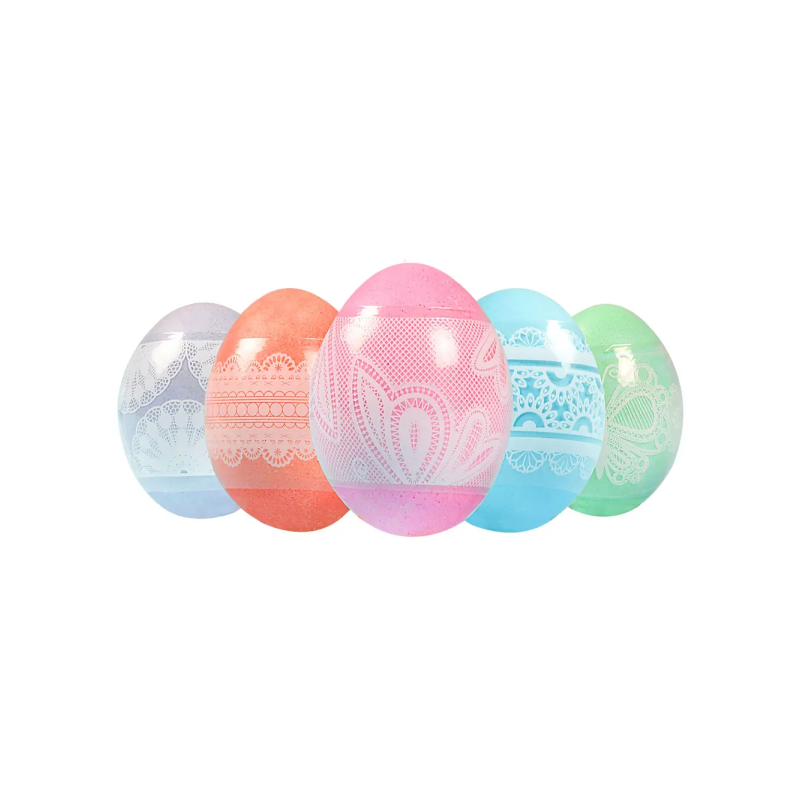 zestaw WIELKANOCNY BARWNIKI DO JAJEK I oklejki koronkowe