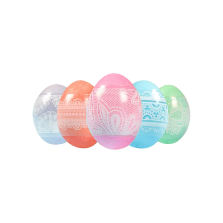 zestaw WIELKANOCNY BARWNIKI DO JAJEK I oklejki koronkowe