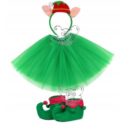 KOSTIUM ELFKI ELF OPASKA U SPÓDNICZKA Z40CM BUTY S