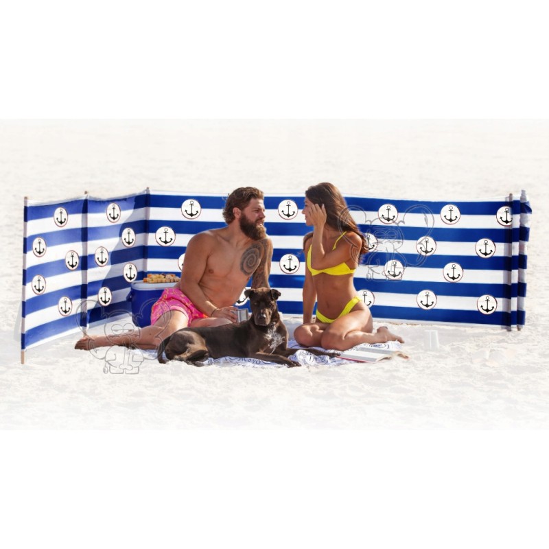 PARAWAN PLAŻOWY POLSKI BAWEŁNA 12m 1200CM kotwice