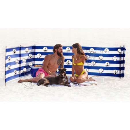 PARAWAN PLAŻOWY POLSKI BAWEŁNA 12m 1200CM kotwice