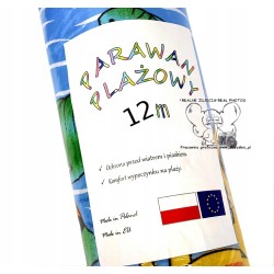 PARAWAN 12M + PARASOL 160cm + MŁOTEK NAVY kotwice