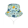 KAPELUSZ PLAŻOWY ze sznurkiem zielony czapka dinozaury 52 54