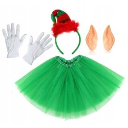 KOSTIUM ELF ELFKA 4EL OP.CEK SPÓD USZY RĘK ZI40CM