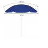 PARASOL PLAŻOWY granat 160CM + PARAWAN 8M navy MŁOTEK UCHWYT
