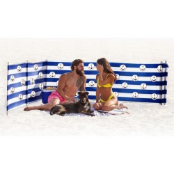 PARAWAN PLAŻOWY 8m kotw + ręcznik muszle + młotek