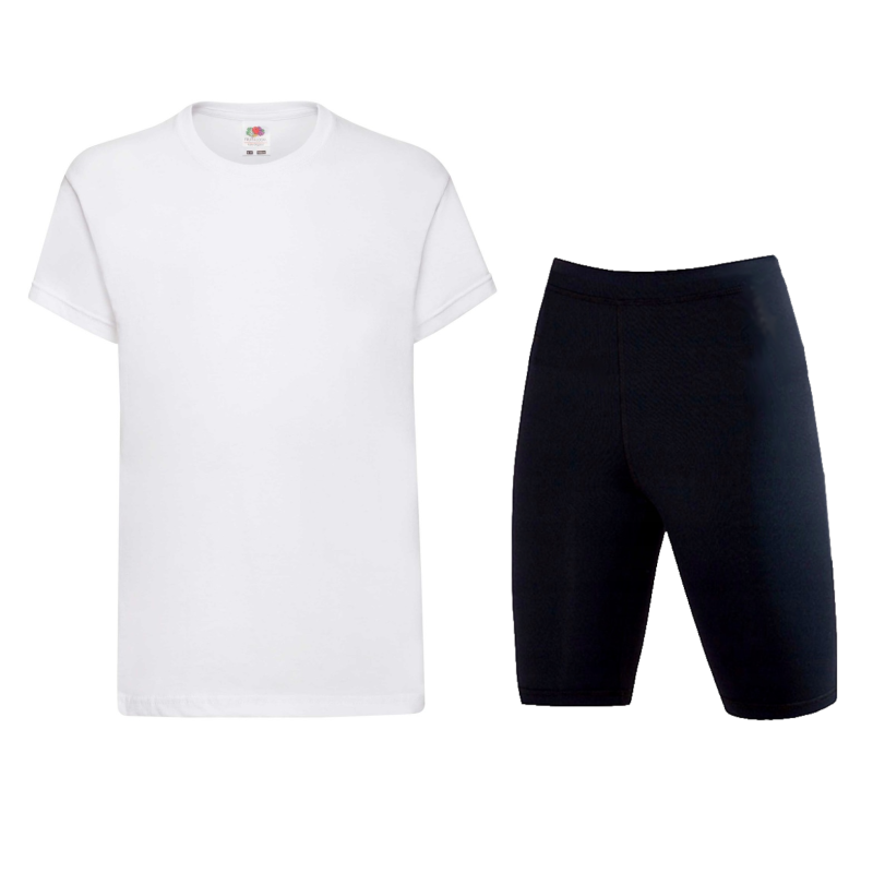 STRÓJ NA WF GIMNASTYKĘ KOSZULKA LEGGINSY 146 koszulka 140 unisex obszerna