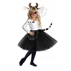 KOSTIUM STRÓJ KROWY KROWA CZARNA 3EL 40CM B/P