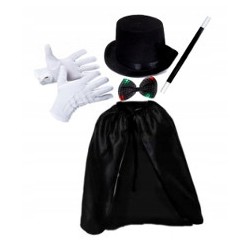 KOSTIUM STRÓJ MAŁEGO MAGIKA MAGIK CZARY 5EL