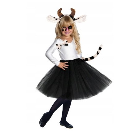 KOSTIUM STRÓJ KROWY KROWA CZARNA 3EL 40CM B/P