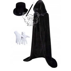KOSTIUM STRÓJ DUŻEGO MAGIKA MAGIK CZARY 4EL
