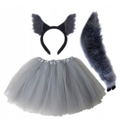 KOSTIUM WILKA OPASKA OGON SPÓDNICZKA 30 CM BP WILK