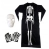 KOSTIUM SZKIELET KOŚCIOTRUP HALLOWEEN +RCZI BIAŁA