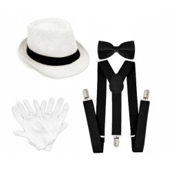 zestaw retro lata 20te dla pary 9 elementów gangster Gatsby