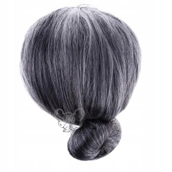 PERUKA BABCI SZARE WŁOSY SIWE KOCZEK BABCIA