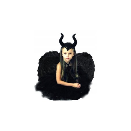 KOSTIUM MALEFICENT DIABOLINA CZAROWNICA 40CM C/O/S