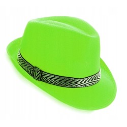 KAPELUSZ JACKSON CAPONE TRILBY FEDORA ZIELONY NEON