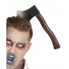 OPASKA NA GŁOWĘ siekiera wbita krwawa HALLOWEEN