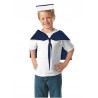 KOSTIUM STRÓJ MARYNARZ MARYNARZA CZAPKA + KOŁNIERZ