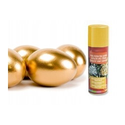 ZŁOTA farba w SPRAYU PISANKI WYDMUSZKI WIELKANOC