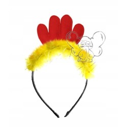 KOSTIUM KURCZAK KURCZACZEK WIELKANOC FARMA 40CM 2 Elementy opaska spódnica