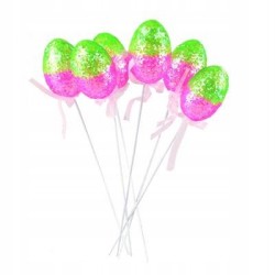 PISANKA JAJKO BROKATOWA NA PIKU WIELKANOC RÓŻ/ZIEL