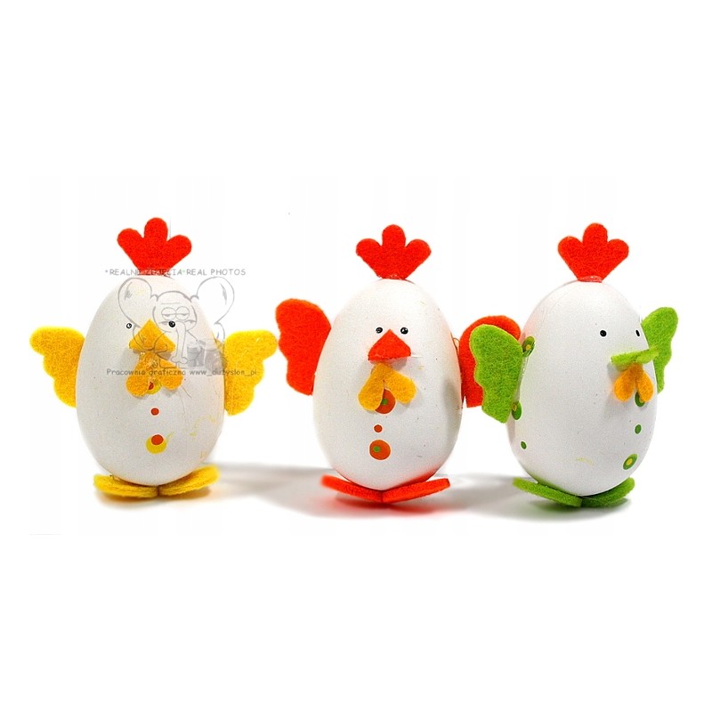 JAJKO KURCZAK KOGUCIK WIELKANOC PISANKA FILC