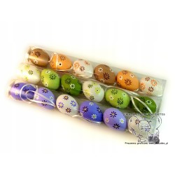 JAJKO WISZĄCE PISANKA MALOWANE JAJA kolorY KWIATKI
