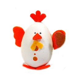 JAJKO KURCZAK KOGUCIK WIELKANOC PISANKA FILC