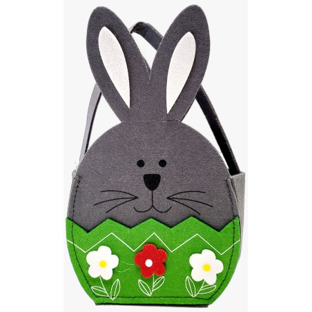 koszyk wielkanocny filcowy zając duży
