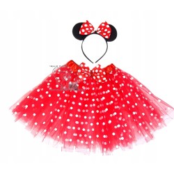 strój kostium MYSZKA mini TU MIKI MINNIE CZERWONY