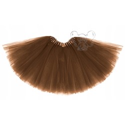 kostium psa pies brązowy czapka obroża spódnica 40cm