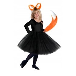 KOSTIUM STRÓJ LISA LIS LISICA CZARNY 3EL 40CM BP