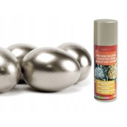 SREBRNA farba w SPRAYU PISANKI WYDMUSZKI WIELKANOC