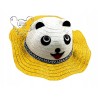 KAPELUSZ dziecięcy PLAŻA LETNI 54 PANDA ŻÓŁTY