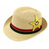 KAPELUSZ PLAŻOWY letni DZIECIĘCY GWIAZDKA SŁOMKA