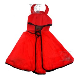 KOSTIUM diabła DIABLICY PELERYNA TUTU HALLOWEEN 40