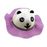 KAPELUSZ dziecięcy PLAŻA LETNI 54 PANDA FIOLETOWY