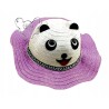 KAPELUSZ dziecięcy PLAŻA LETNI 54 PANDA FIOLETOWY