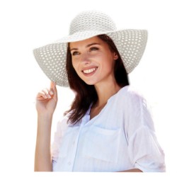 KAPELUSZ DAMSKI OGRODOWY DZIAŁKĘ CHRONI KARK BIAŁY