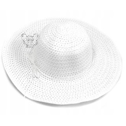 KAPELUSZ DAMSKI OGRODOWY DZIAŁKĘ CHRONI KARK BIAŁY