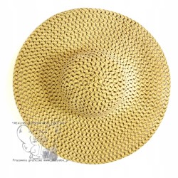 KAPELUSZ damski PLAŻOWY wakacyjny DUŻY NATURALNY