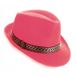 KAPELUSZ JACKSON CAPONE TRILBY FEDORA RÓŻOWY