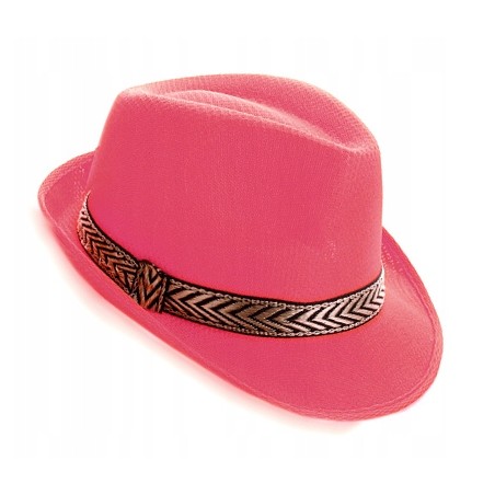 KAPELUSZ JACKSON CAPONE TRILBY FEDORA RÓŻOWY