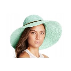 KAPELUSZ damski PLAŻOWY LARA GĘSTY SPLOT MIĘTOWY
