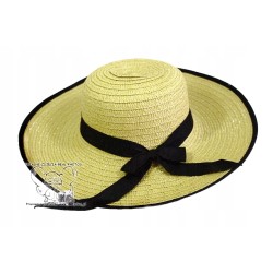 KAPELUSZ damski PLAŻOWY SŁOMKOWY NATURAL C-LAM