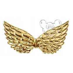 ZŁOTE SKRZYDŁA ANIOŁA JASEŁKA SZOPKA 42 CM