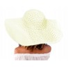 KAPELUSZ damski PLAŻOWY wakacyjny DUŻY ECRU/ECRI