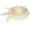 KAPELUSZ damski PLAŻOWY lniany LEN na morze ECRU